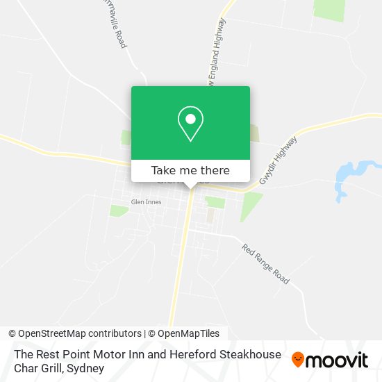 The Rest Point Motor Inn and Hereford Steakhouse Char Grill map