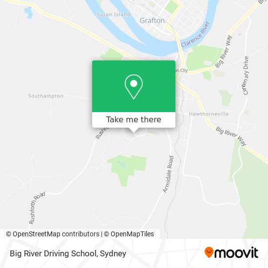 Mapa Big River Driving School
