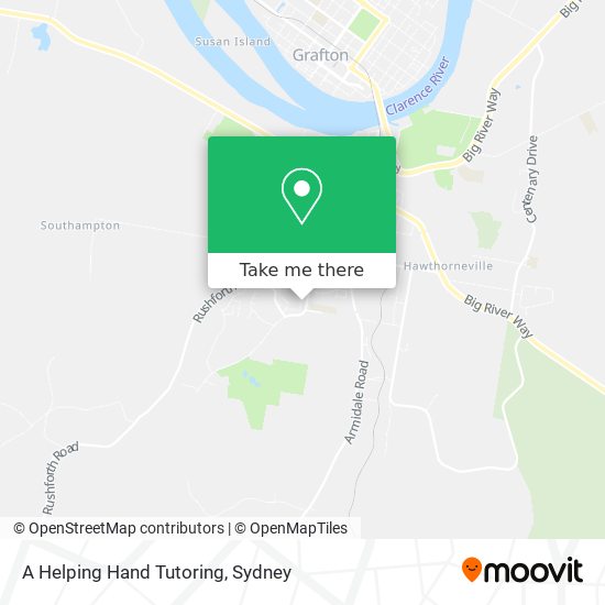 A Helping Hand Tutoring map