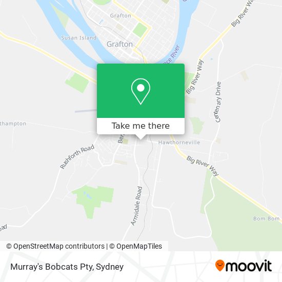 Murray's Bobcats Pty map