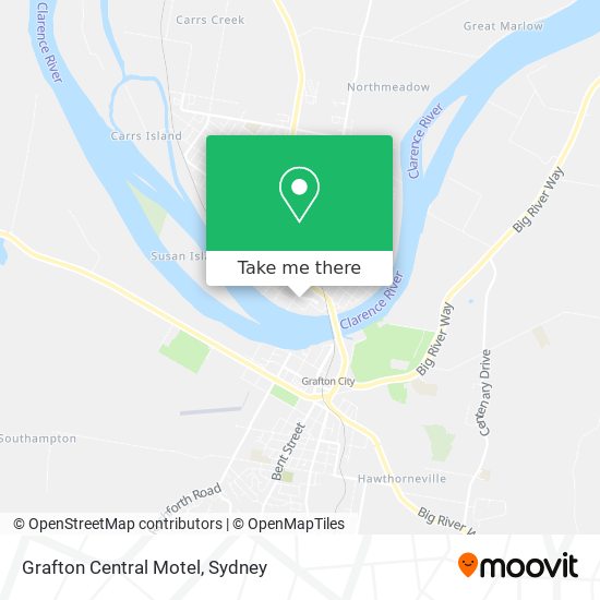 Grafton Central Motel map