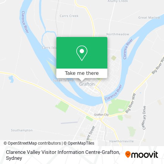 Clarence Valley Visitor Information Centre-Grafton map