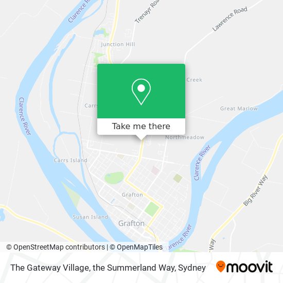 The Gateway Village, the Summerland Way map