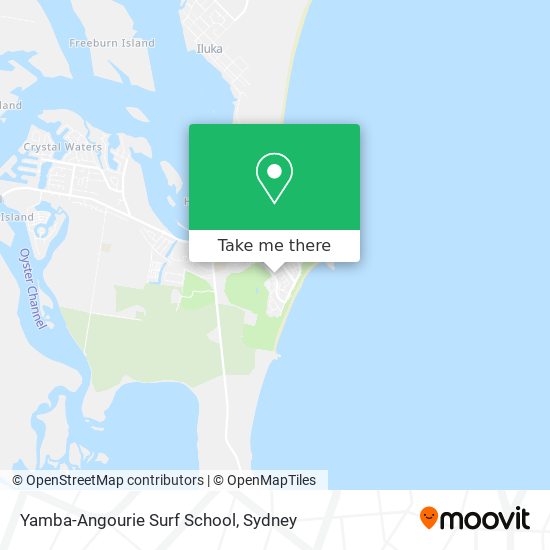 Yamba-Angourie Surf School map