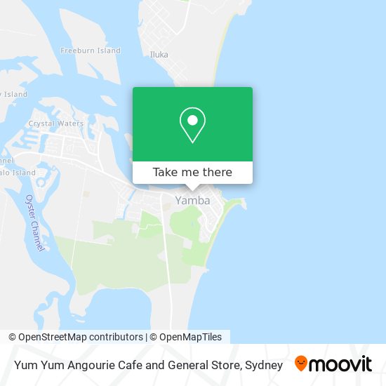 Yum Yum Angourie Cafe and General Store map