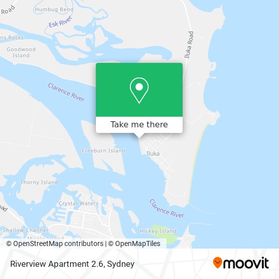 Mapa Riverview Apartment 2.6