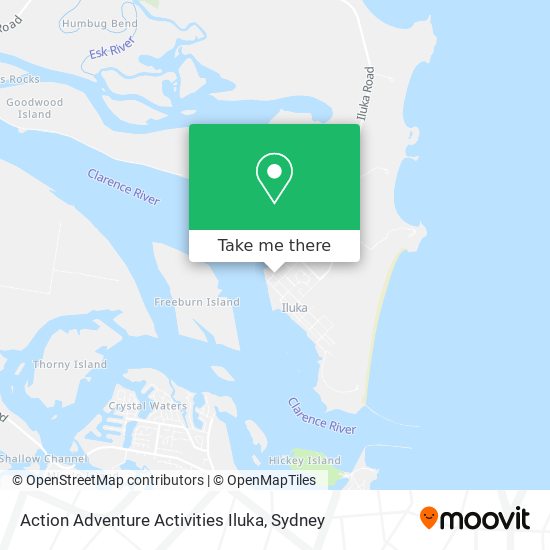 Action Adventure Activities Iluka map