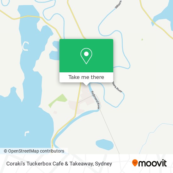 Coraki's Tuckerbox Cafe & Takeaway map