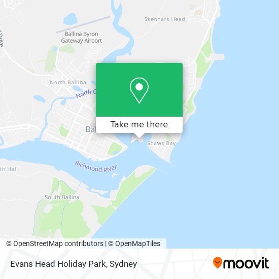Evans Head Holiday Park map