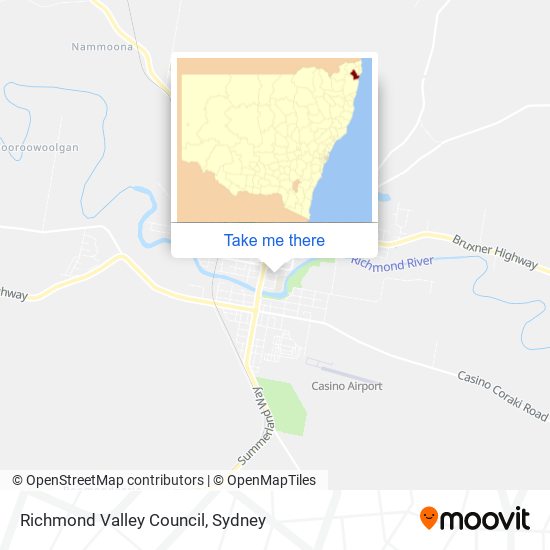 Mapa Richmond Valley Council