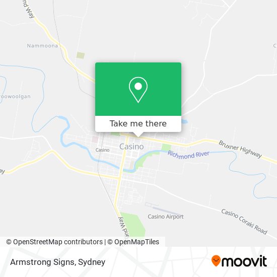 Armstrong Signs map