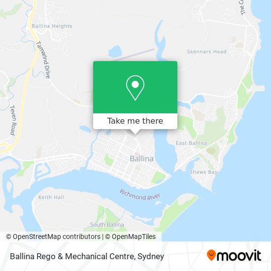 Ballina Rego & Mechanical Centre map