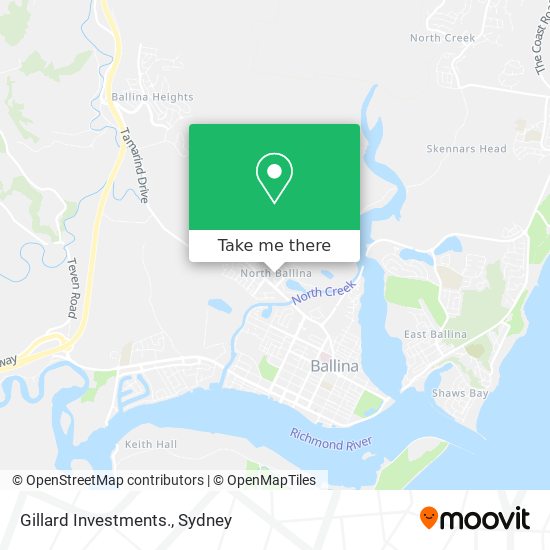 Gillard Investments. map