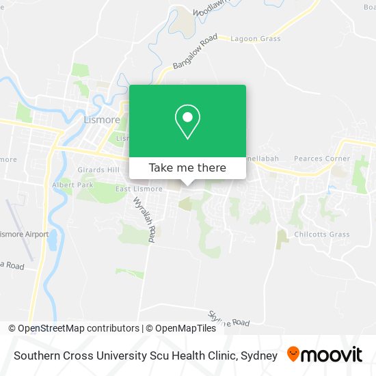 Southern Cross University Scu Health Clinic map