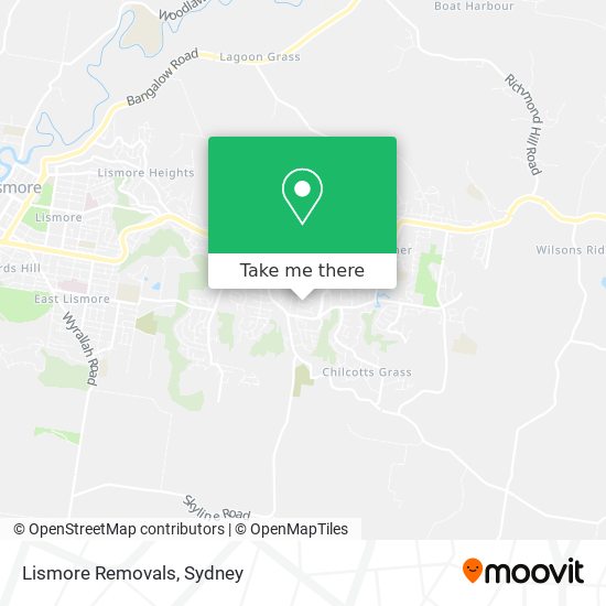 Lismore Removals map