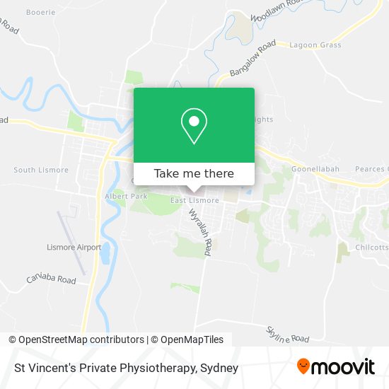 St Vincent's Private Physiotherapy map