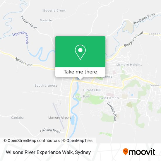 Mapa Wilsons River Experience Walk