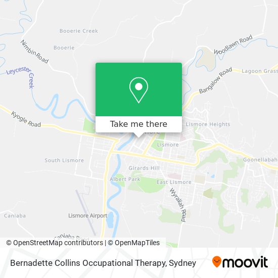 Bernadette Collins Occupational Therapy map