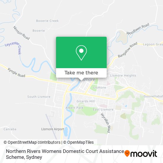 Northern Rivers Womens Domestic Court Assistance Scheme map