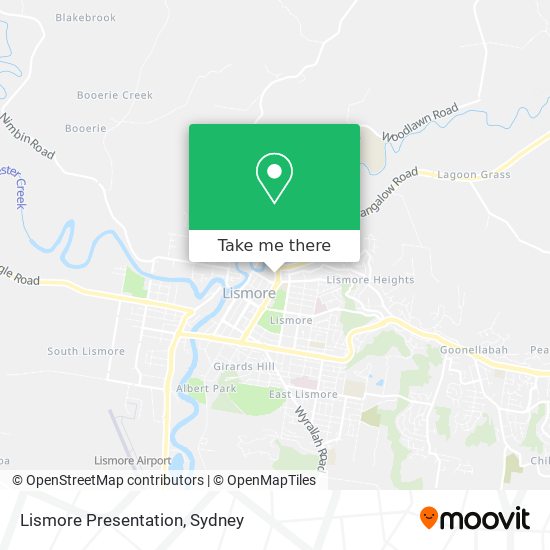 Lismore Presentation map