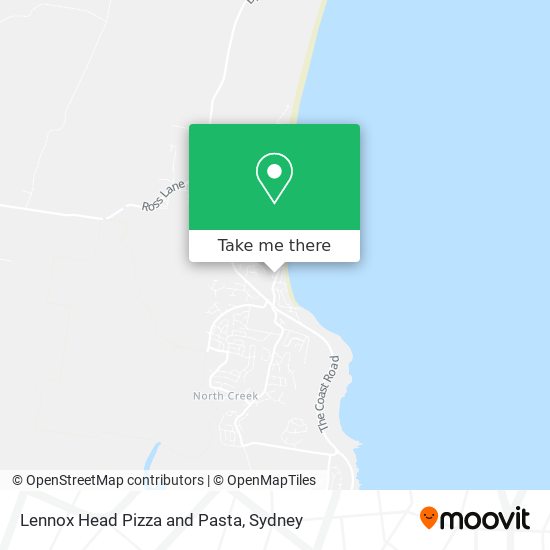 Lennox Head Pizza and Pasta map