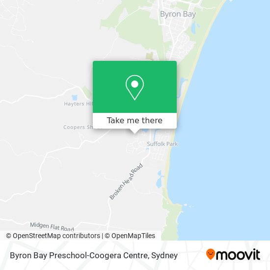 Byron Bay Preschool-Coogera Centre map