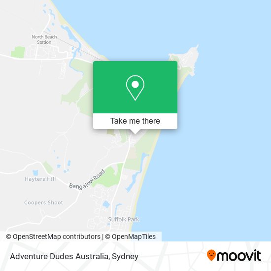 Mapa Adventure Dudes Australia