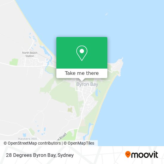 28 Degrees Byron Bay map