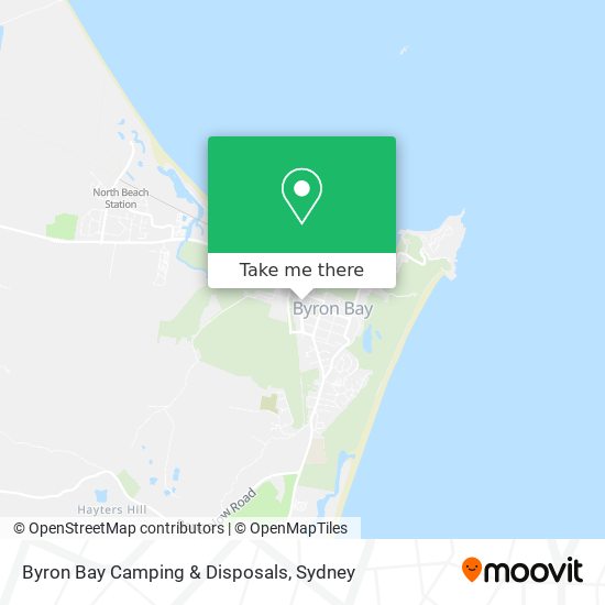 Byron Bay Camping & Disposals map