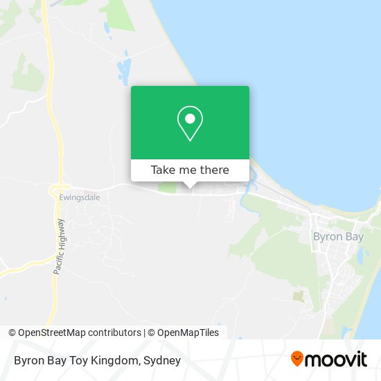Byron Bay Toy Kingdom map