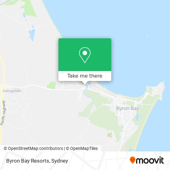 Byron Bay Resorts map
