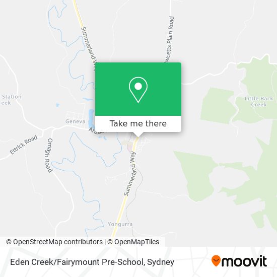 Eden Creek / Fairymount Pre-School map