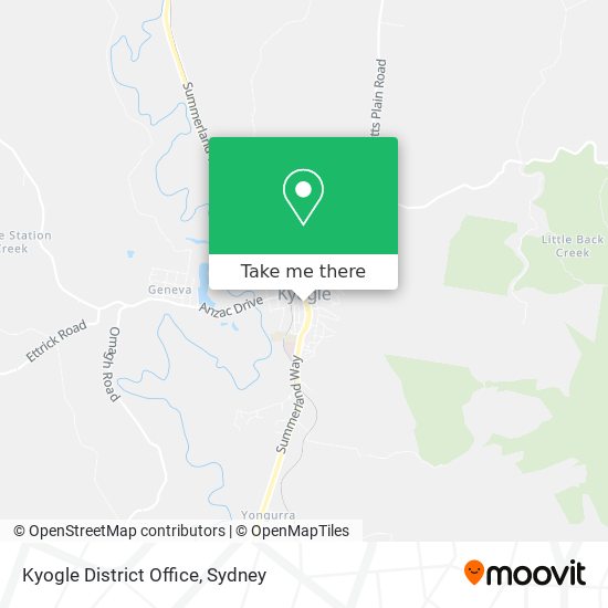 Kyogle District Office map