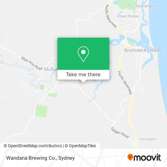 Wandana Brewing Co. map