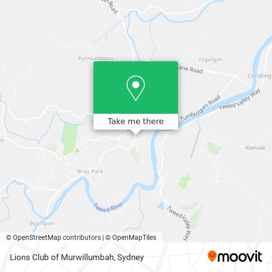 Lions Club of Murwillumbah map