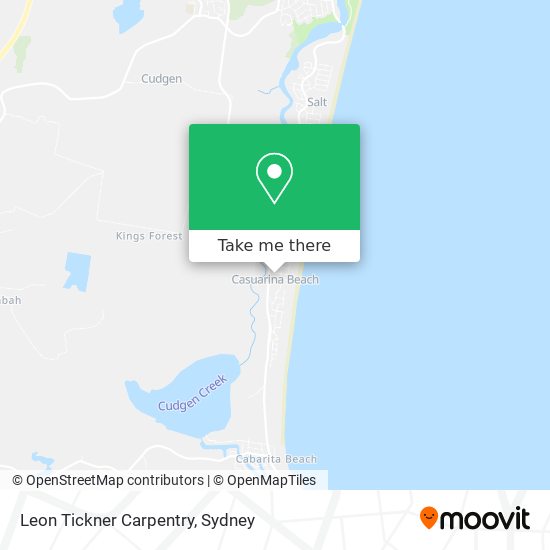 Leon Tickner Carpentry map