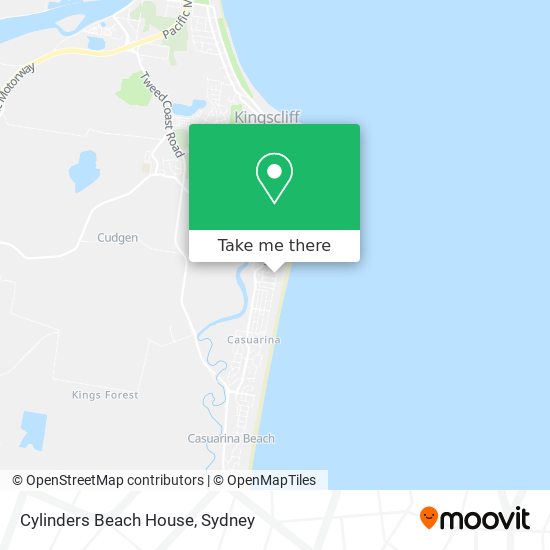 Cylinders Beach House map