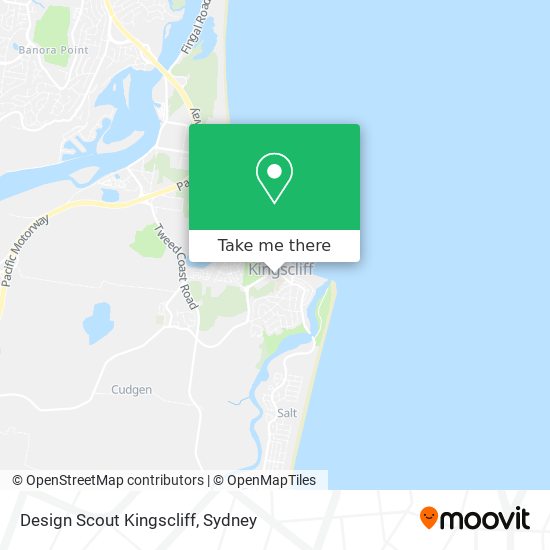 Design Scout Kingscliff map