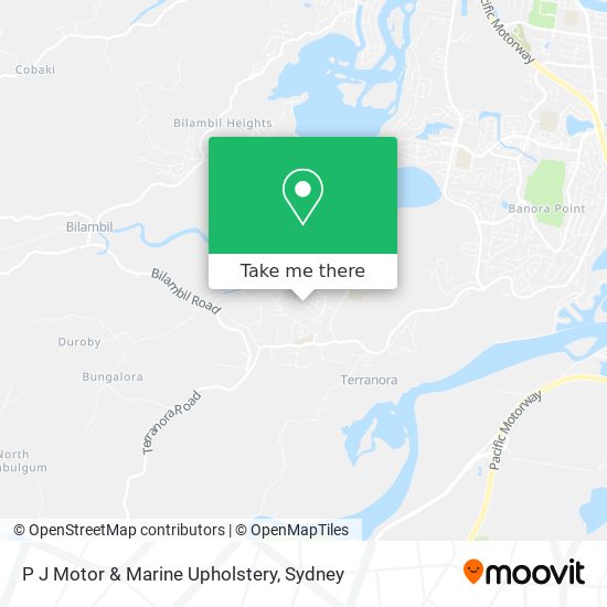 P J Motor & Marine Upholstery map