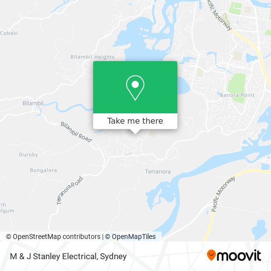 M & J Stanley Electrical map