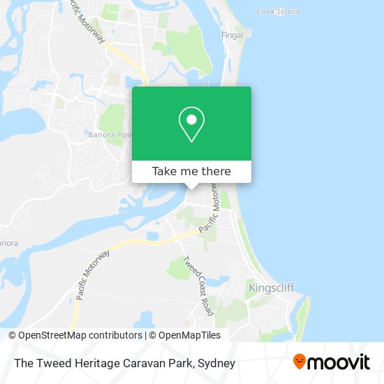 The Tweed Heritage Caravan Park map
