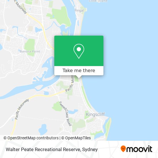 Walter Peate Recreational Reserve map