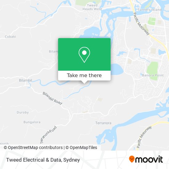 Tweed Electrical & Data map