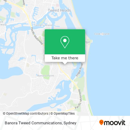 Mapa Banora Tweed Communications