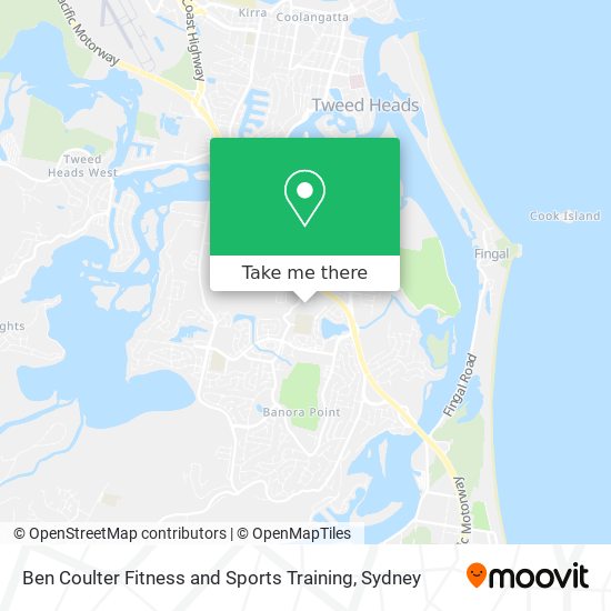 Ben Coulter Fitness and Sports Training map