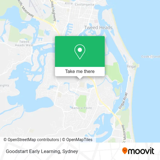 Mapa Goodstart Early Learning