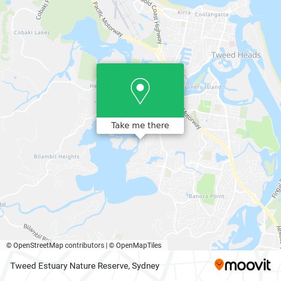 Tweed Estuary Nature Reserve map