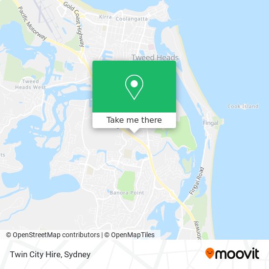 Twin City Hire map