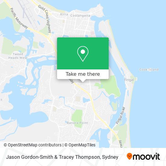 Jason Gordon-Smith & Tracey Thompson map