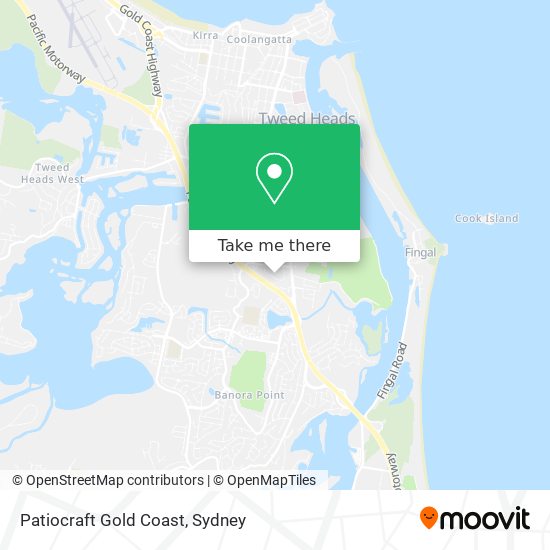 Mapa Patiocraft Gold Coast